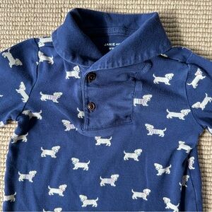 Janie and Jack puppy romper 18-24m